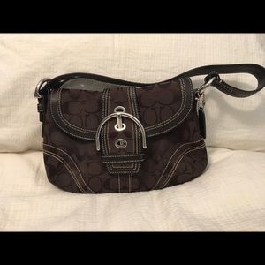 Authentic Coach Small Brown Shoulder Bag